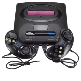 Ігрова приставка Sega Mega Drive 2 (368 вбудованих ігор підтримка картриджів) ретро консоль чорна (24335-Sega2_468) фото №3