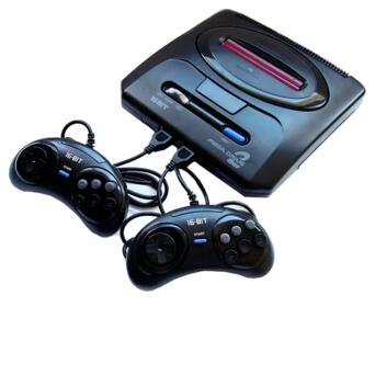 Ігрова приставка Sega Mega Drive 2 (368 вбудованих ігор підтримка картриджів) ретро консоль чорна (24335-Sega2_468) фото №1