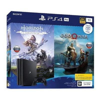 Игровая консоль Sony PlayStation 4 Pro 1TB (God of War & Horizon Zero Dawn CE) (9994602) фото №1