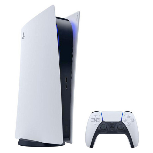 Ігрова консоль Sony PS5 Digital Edition 825GB White фото №1