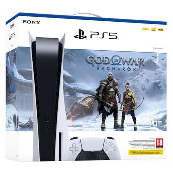 Ігрова консоль Sony PlayStation 5 Blu-Ray God of War Ragnarok фото №1
