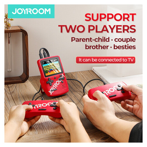 Игровая консоль Joyroom JR-CY282 с джойстиками красная фото №6