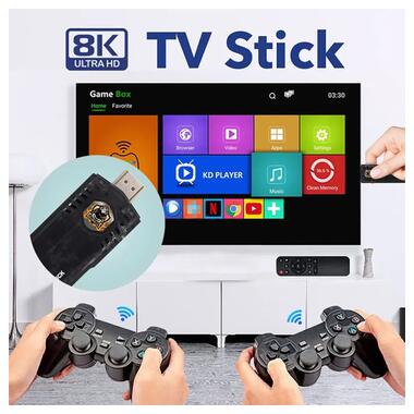 Ігрова приставка Epik Game Stick + Android TV 8k Ultra HD 64gb Black фото №8