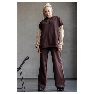 Теплі жіночі штани палаццо TotalFit E2 XS Коричневий (06399616) фото №3