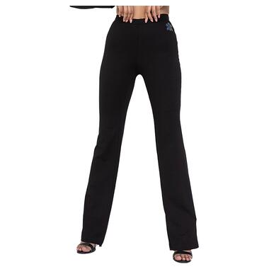 Жіночі штани прямого крою в рубчик TotalFit E5 L Чорний (06399732) фото №1