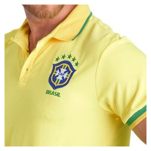 Поло вболівальника Brasil CO-0774 S Жовто-зелений (57429411) фото №3