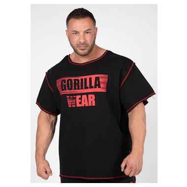 Футболка Gorilla Wear Wallace Workout L/XL Чорно-червоний (06369371) фото №2