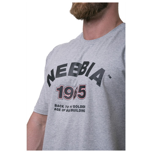 Чоловічі футболки Nebbia Golden Era 192 - сірий/XL (NEB1920350) фото №3