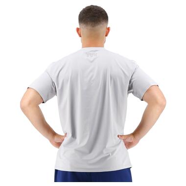 Футболка чоловіча TYR Mens SunDefense Short Sleeve Shirt, Light Grey, M (TSMSS7A-050-M) фото №2