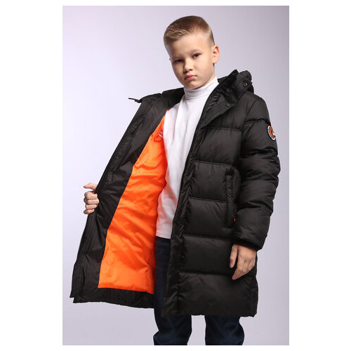 Зимова куртка на еко-пуху Tiaren Brenton 152 см Чорний фото №2