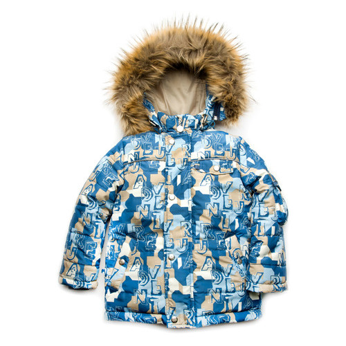 Куртка зимняя для мальчика Буквы Модный карапуз 03-00735_Bukvy_110 фото №1