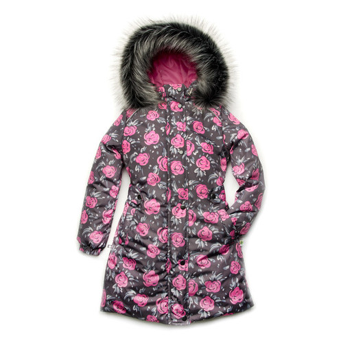 Пальто зимнее для девочки Модный карапуз 03-00747_rozy_110 фото №1