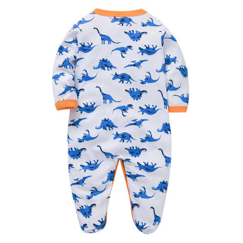 Человечек для мальчика Синие динозавры Berni (6-9 мес) Белый/Синий/ОранжевыйБелый (51987000272000059) фото №8