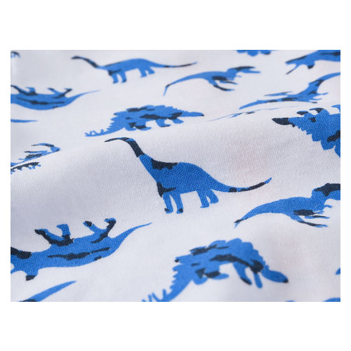 Человечек для мальчика Синие динозавры Berni (6-9 мес) Белый/Синий/ОранжевыйБелый (51987000272000059) фото №2