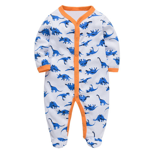 Человечек для мальчика Синие динозавры Berni (6-9 мес) Белый/Синий/ОранжевыйБелый (51987000272000059) фото №7