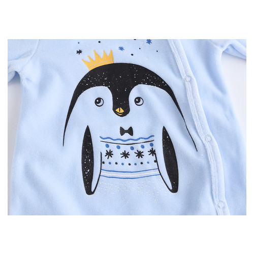 Человечек детский Berni велюровый Prince Penguin (9-12 мес)   (57409000046) фото №3