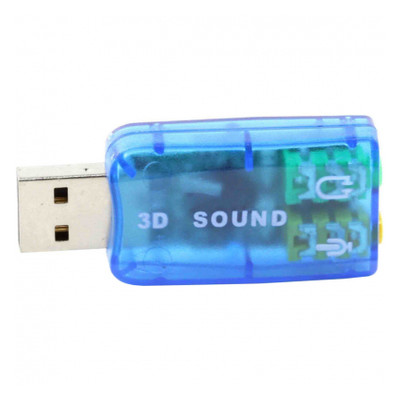 Звукова плата Dynamode USB 6(5.1) blue (USB-SOUNDCARD2.0 blue) фото №1