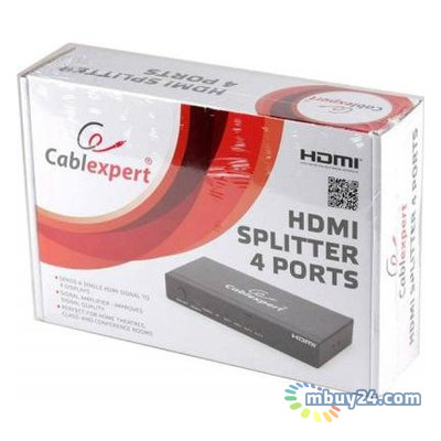 Розгалужувач сигналу HDMI v. 1.4 на 4 порти Cablexpert DSP-4PH4-02 фото №3