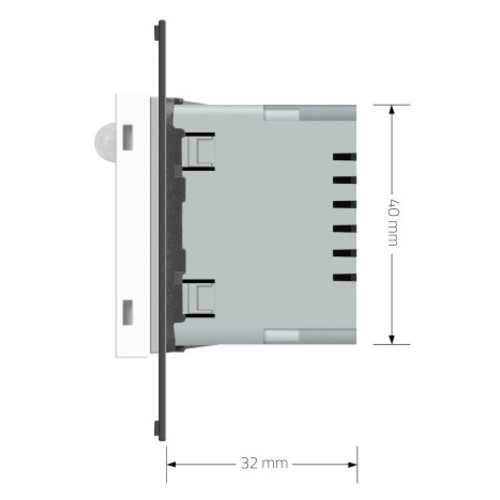 Механізм світильник для сходів підсвічування підлоги з датчиком руху Livolo 782800511 фото №5