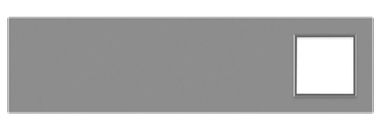 Сенсорна панель комбінована Livolo для вимикача X сенсорів та розетки (Х-Х-Х-0) сірий фото №2