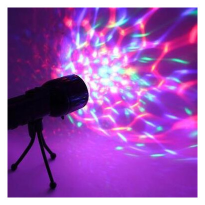 Проектор-ліхтарик Supretto світлодіодний кольоровий зі штативом фото №3