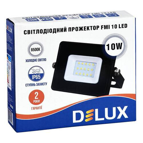 Прожектор Delux FMI 10 LED 10Вт 6500K IP65 фото №3