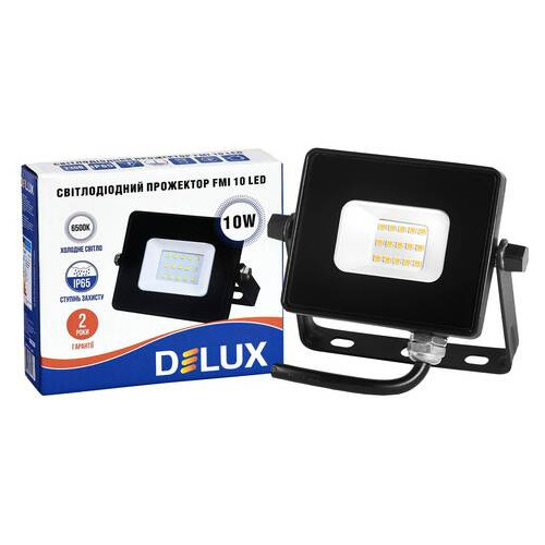 Прожектор Delux FMI 10 LED 10Вт 6500K IP65 фото №1