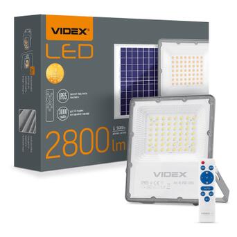 LED прожектор автономний VIDEX 30W 5000K (VL-FSO-1005) фото №6