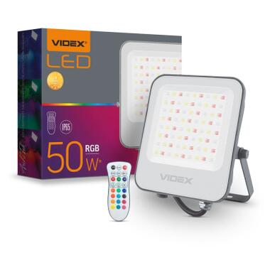 Прожектор Videx LED VIDEX 50W RGB 220V (VL-F3-50-RGB) фото №4