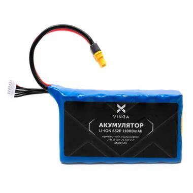 Аккумуляторный блок Vinga Li-ion 6S2P 11000mAh с балансировочным проводом (JHY Li-Ion 21700 5500mAh) (V6S2P-11000MAH) фото №1
