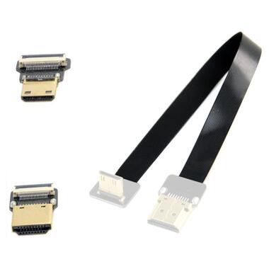 Шлейф 5см HDMI - Mini HDMI (HOQO-FFC-A1-C1-5) фото №1