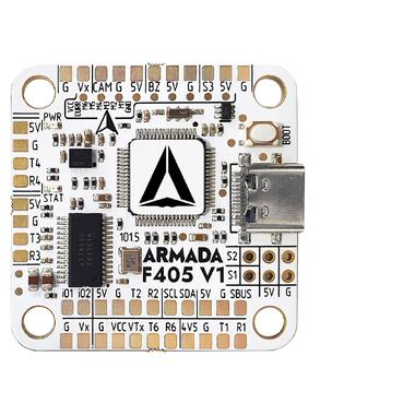Полетный стек для FPV квадрокоптера ARMADA F405 V1 + 65A AM32 3 - 6S (ARMADA-F405V1-AM3265A) фото №3