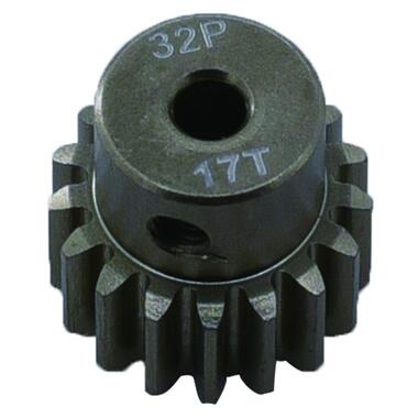 Піньйон алюмінієвий RCTurn M0.8 32 Pitch під вал 3.175 мм 17 T (RTG01D17T) фото №1