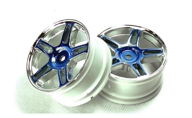 Колісні диски Himoto Blue Chrome зі спицями 2шт (02228PB) фото №1