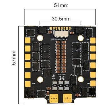 Регулятор 4-в-1 Foxeer Reaper V2 82A F4 128K BL32 4-8S (FOX-MR1826) фото №3