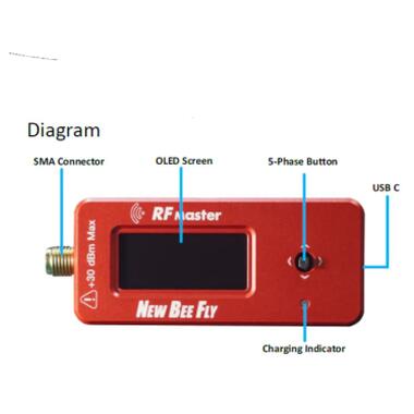 Измеритель мощности NEW BEE FLY RF Master + 5W 6GHz 6dB attenuator (RF-master) фото №4