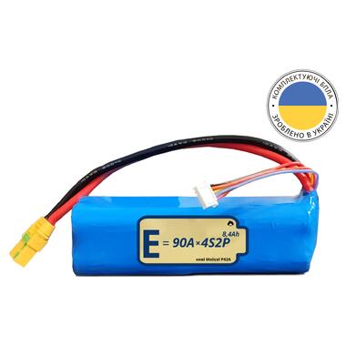 Аккумуляторная сборка 4S2P Energy Life 8400 мАч Moliсel 21700-P42A Li-Ion 10AWG XT90S-F (001) (ENL-4S2P-21700-P42A-001) фото №1