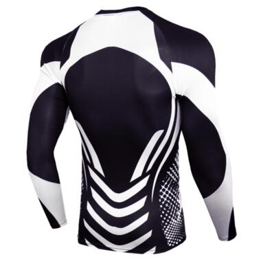 Комплект для тренувань компресійний одяг LHPWTQ 2XL чорно-білий фото №3
