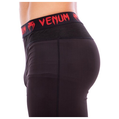 Компресійні штани тайтси для спорту FDSO VNM Logos CO-8221 XL Чорно-червоний (06508303) фото №3