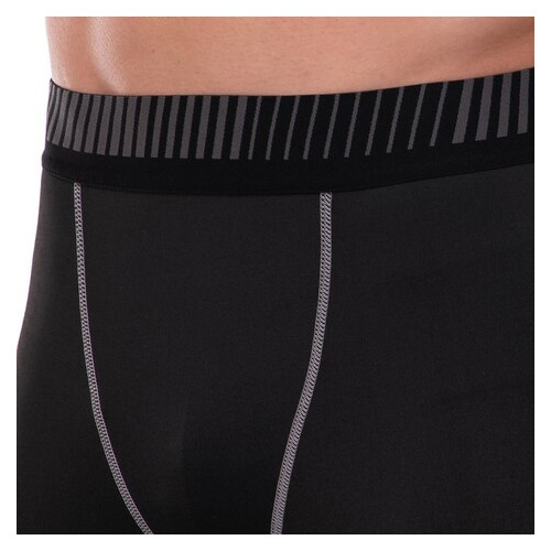 Компресійні штани тайтси для спорту Lidong UA-500-1 XXL Чорно-сірий (06531025) фото №5