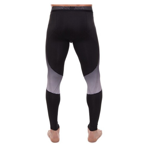 Компресійні штани тайтси для спорту Lidong UA-501-1 XL Чорно-сірий (06531023) фото №5