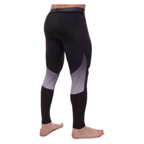 Компресійні штани тайтси для спорту Lidong UA-501-1 XL Чорно-сірий (06531023) фото №4