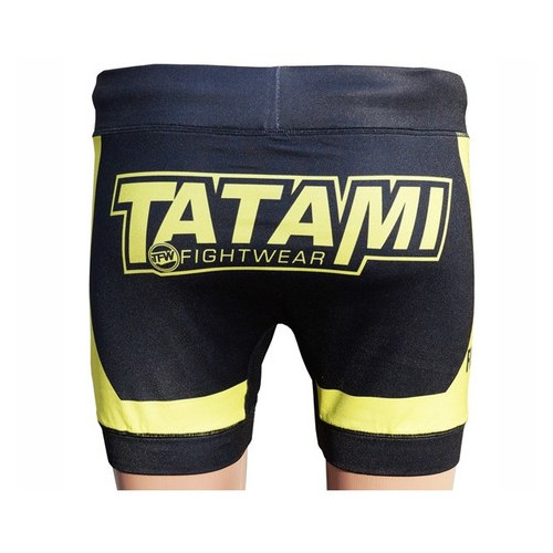 Шорти компресійні Tatami Fihtwear Flex Vale Tudo (S) Чорні з жовтим фото №2
