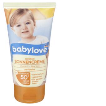 Солнцезащитный детский крем Denk Mit babylove 50SPF фото №1