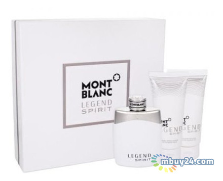 Набор Montblanc Legend Spirit для мужчин (оригинал) - set (edt 100 ml +100 ml s/g +100 ml asb) фото №1
