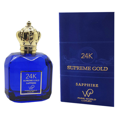 Парфумована вода Paris World Luxury 24K Supreme Gold Sapphire для жінок 100 ml фото №1