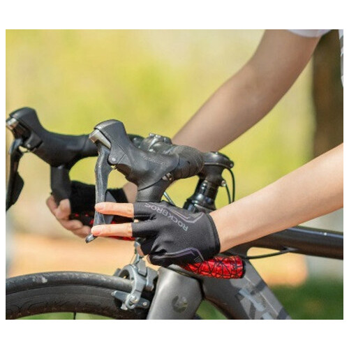 Велосипедні рукавички RockBros дорослі ST-011 Чорний фото №6