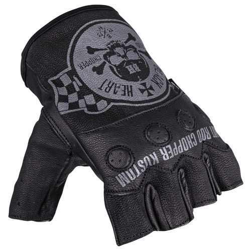 Чопперські рукавички W-TEC Black Heart Wipplar - чорний/XXL (15000-XXL) фото №1
