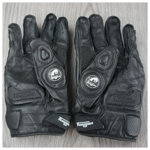 Мотоциклетні рукавички шкіряні із захистом кістяшок Furygan L чорний фото №7