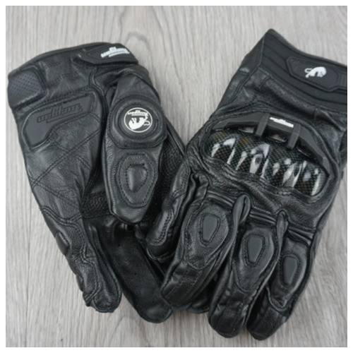 Мотоциклетні рукавички шкіряні із захистом кістяшок Furygan L чорний фото №8